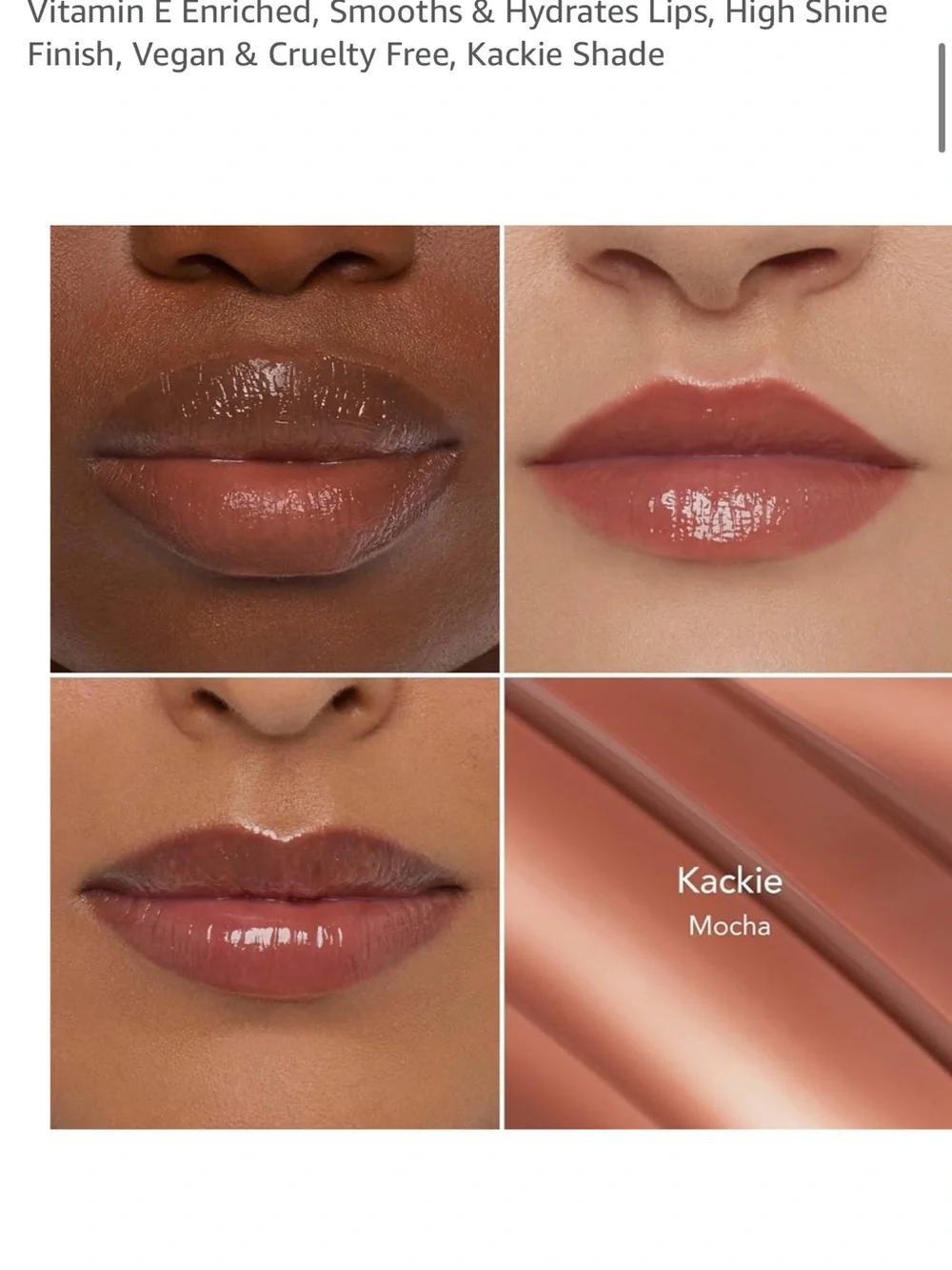 NWT Thrive Causemetics Sheer Strength Lip Plumping Peptide Gloss - Kackie
